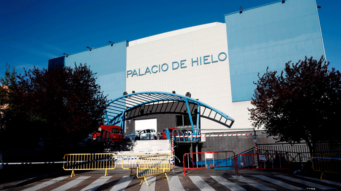 Palacio de Hielo como morgue