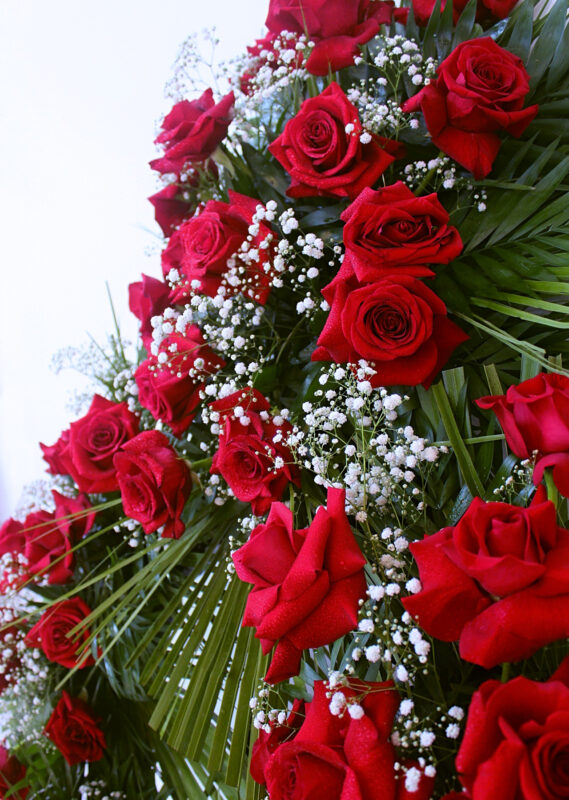 corona de flores funeral